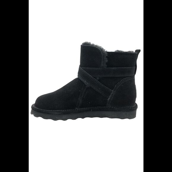 BEARPAW Emersyn Suede Boot with NeverWet Black - Wide - Picture 3 of 5
